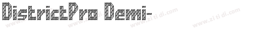 DistrictPro Demi字体转换